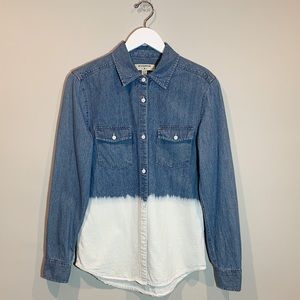 By Corpus Ombré Denim Button Down Blue/White